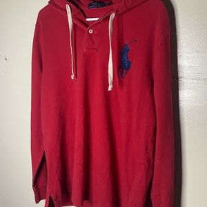 Polo by Ralph Lauren Red Men's Hoodie Shirt